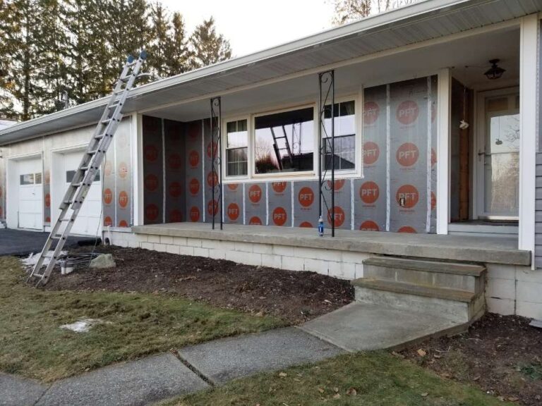 Initial Vinyl Siding Work