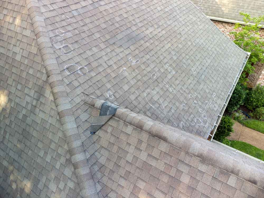 Dented or Missing Shingles