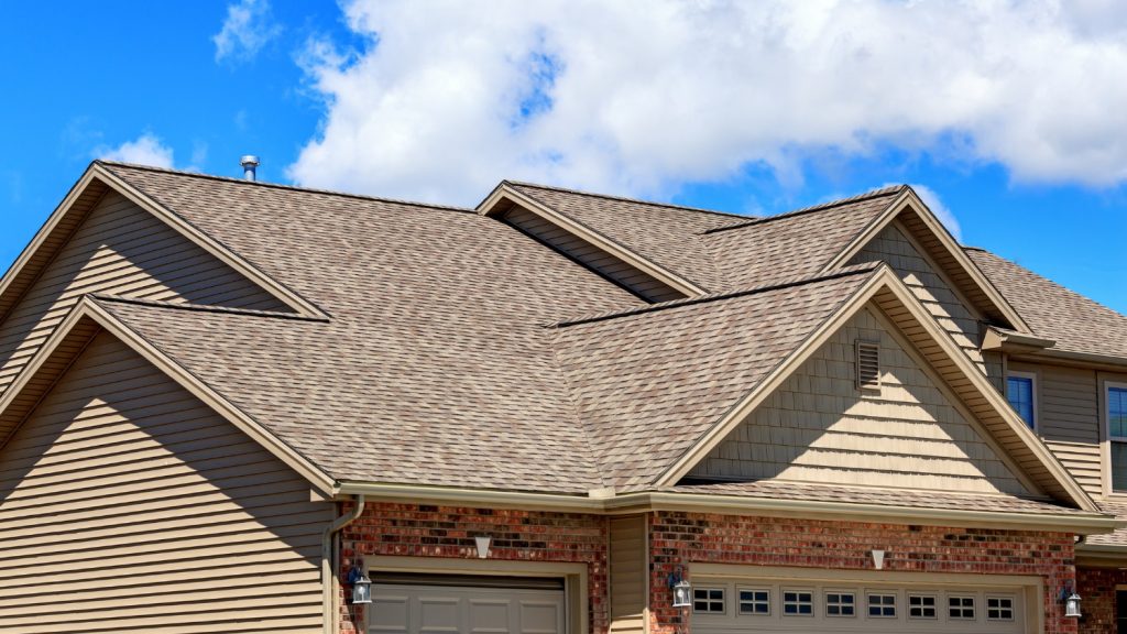 freshly installed architectural shingle roof