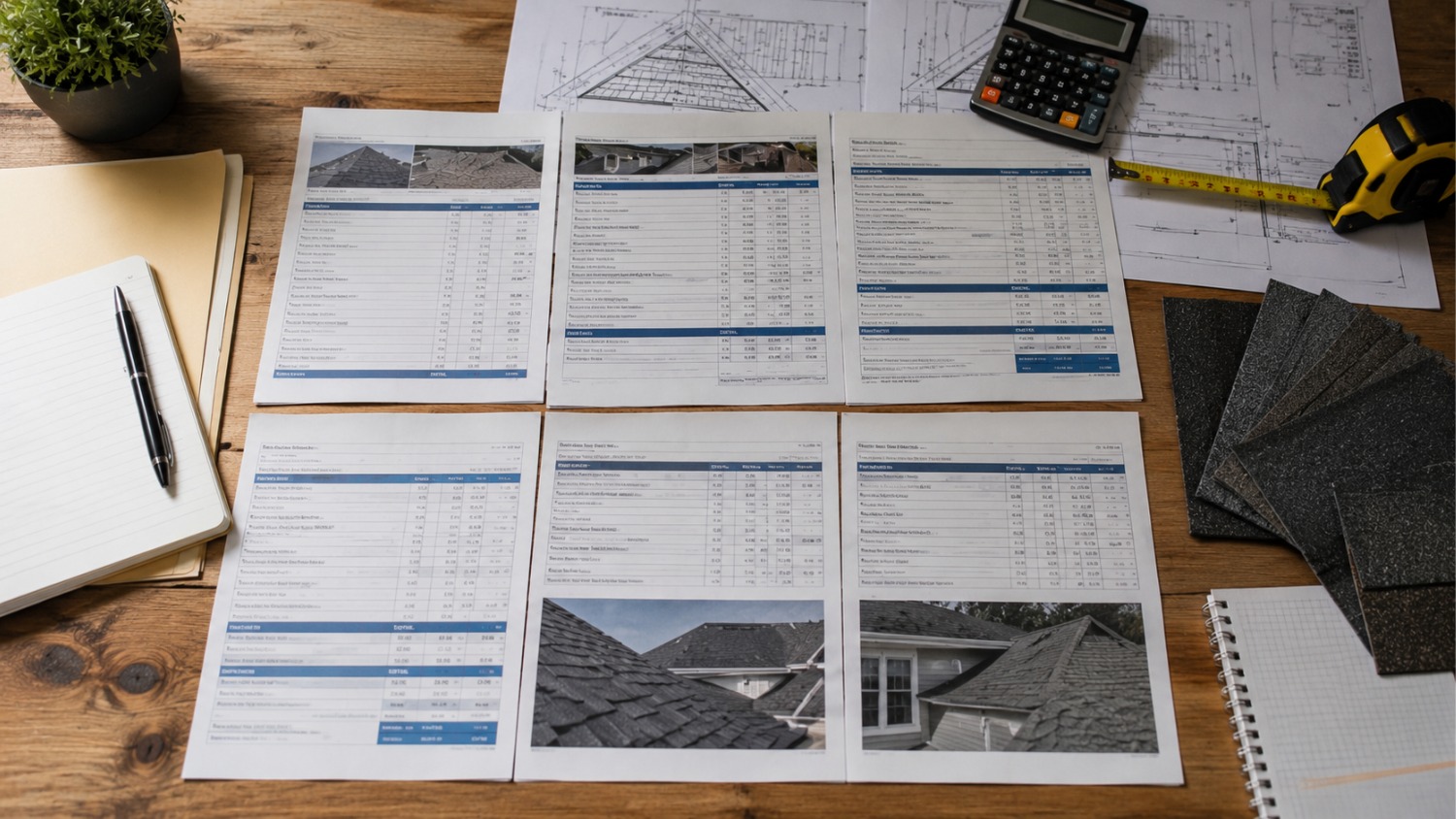 architectural roof blueprints