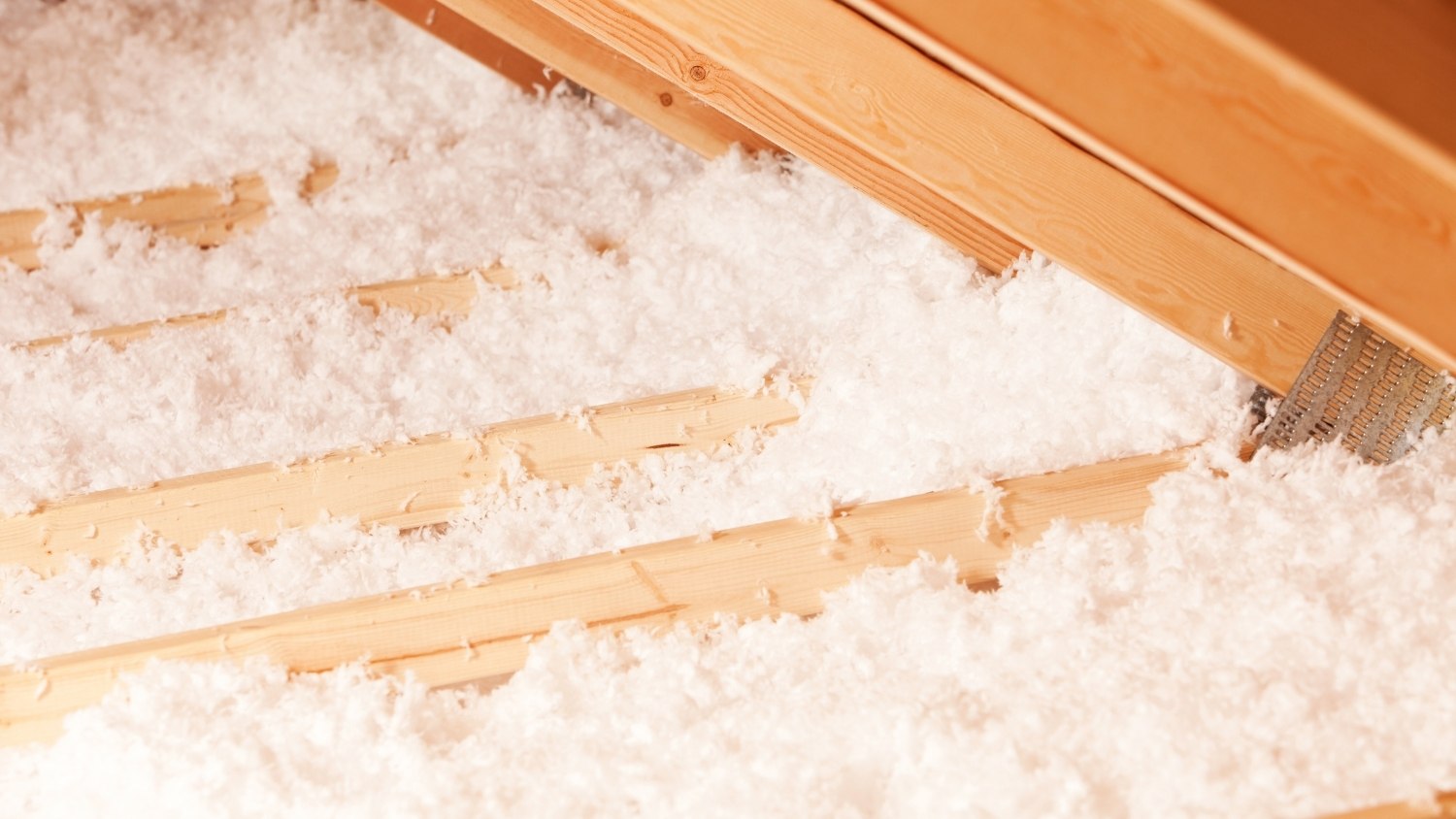 fluffy, loose-fill fiberglass insulation