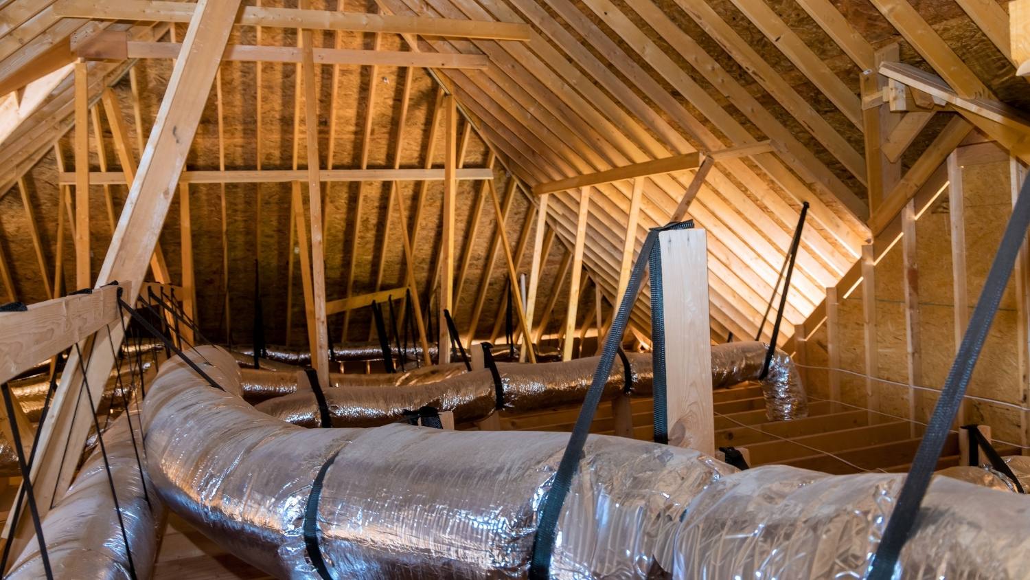 unfinished home attic