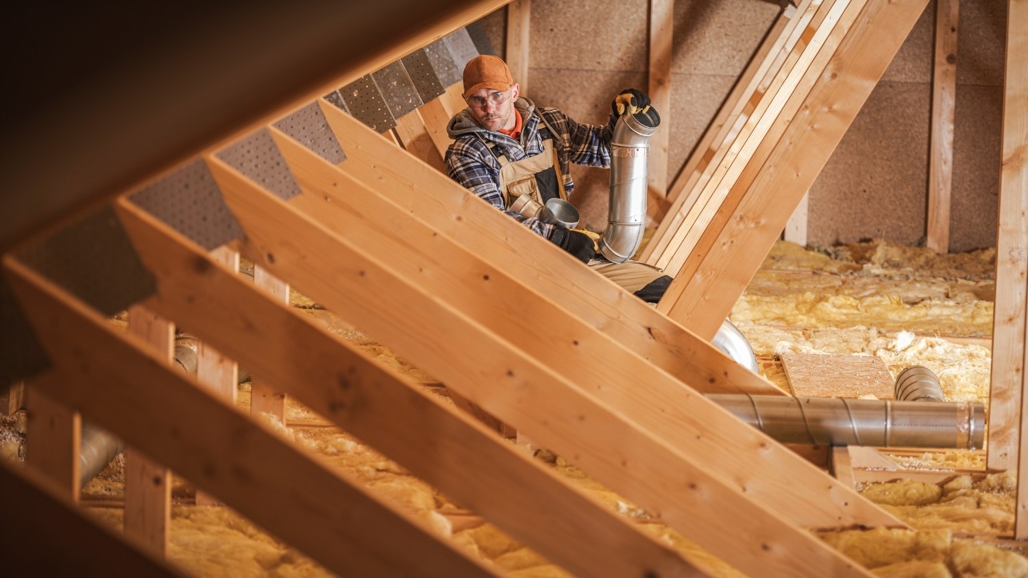 installing rigid metal ventilation ductwork
